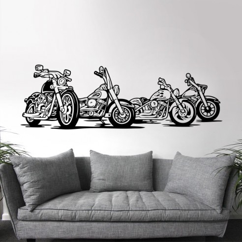 Sticker biker moto choppers