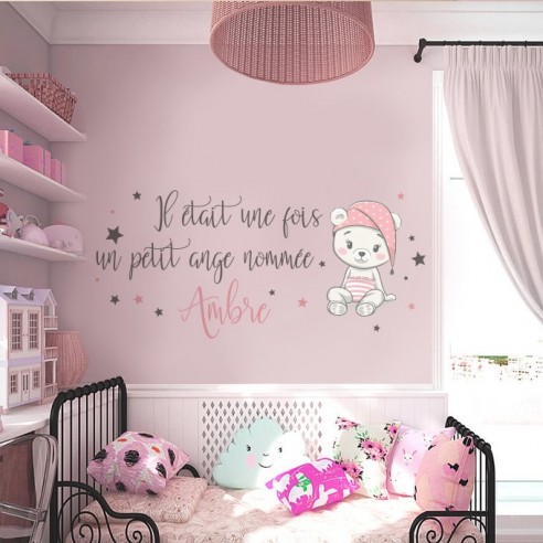 Sticker il était une fois un petit ange