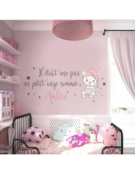 Sticker il était une fois un petit ange