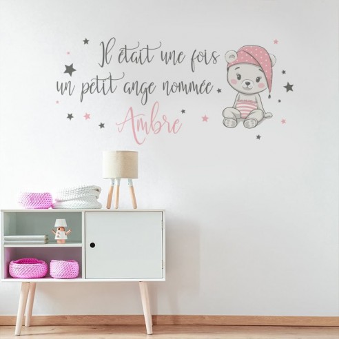 Sticker il était une fois un petit ange