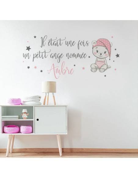 Sticker il était une fois un petit ange