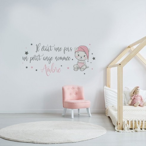 Sticker il était une fois un petit ange