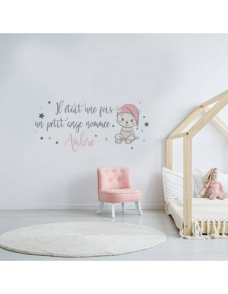 Sticker il était une fois un petit ange