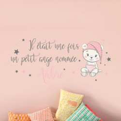 Sticker il était une fois un petit ange