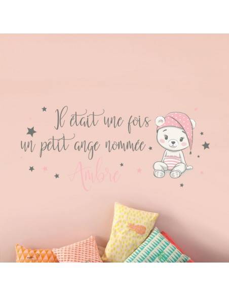 Sticker il était une fois un petit ange