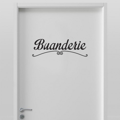 STICKER PORTE BUANDERIE