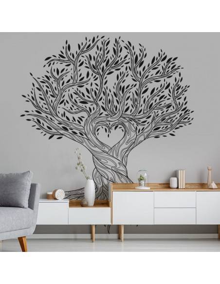 Sticker arbre coeur