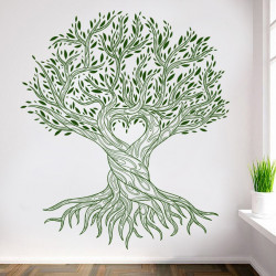 Sticker arbre coeur