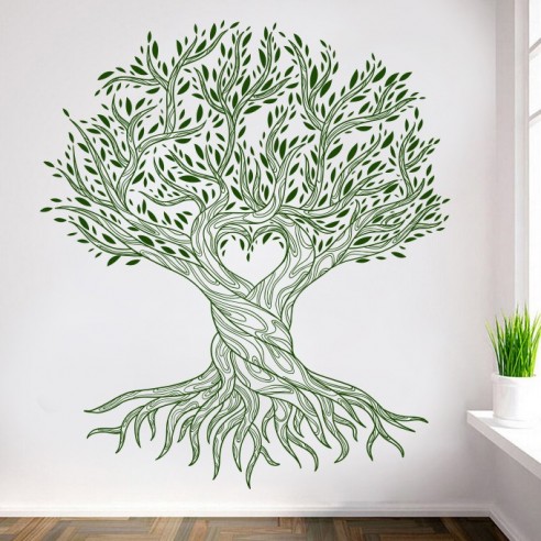 Sticker arbre coeur