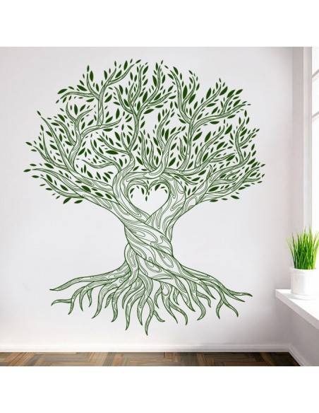 Sticker arbre coeur