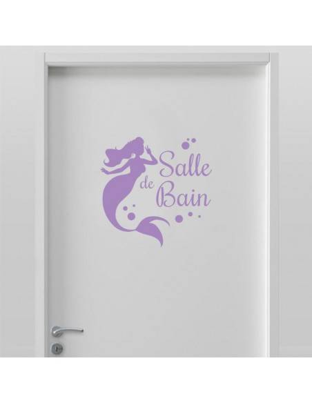 Sticker sirène salle de bain