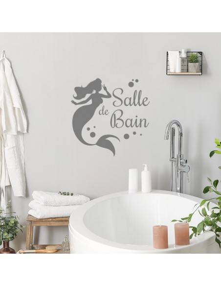 Sticker sirène salle de bain