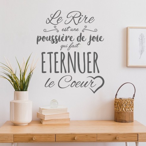 Sticker le rire est une poussière de joie