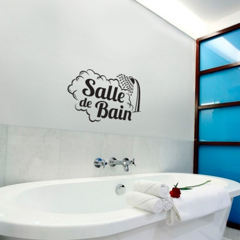 stickers muraux salle de bain