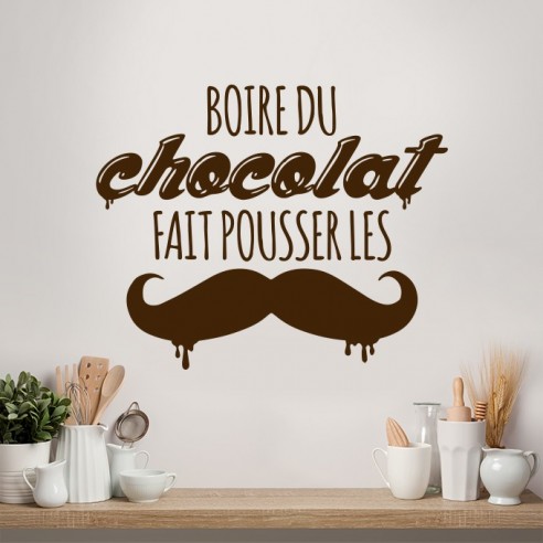 sticker le chocolat fait pousser les moustaches
