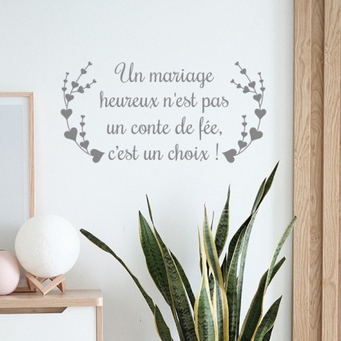 Sticker citation mariage