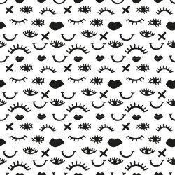 Film adhésif vinyle  œils et cils design