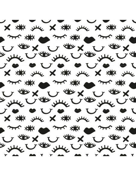 Film adhésif vinyle œils et cils design