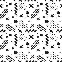 Film adhésif vinyle  motifs design noir et blanc
