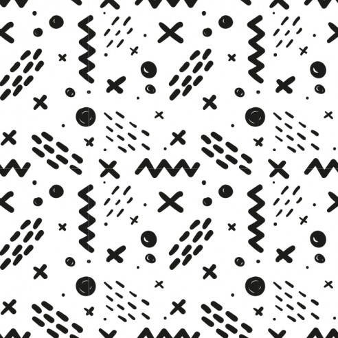 Film adhésif vinyle motifs design noir et blanc