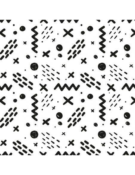 Film adhésif vinyle motifs design noir et blanc