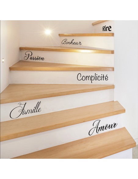 stickers texte escalier