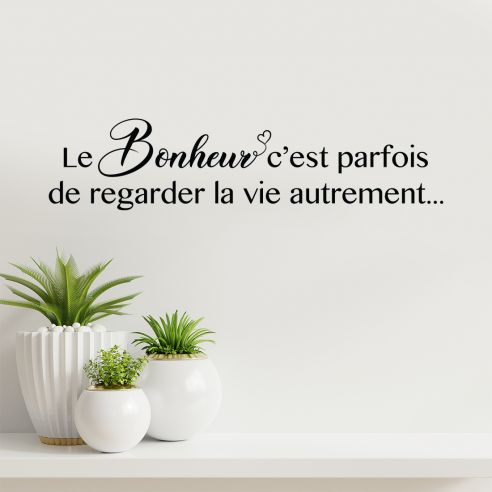 Stickers citation bonheur