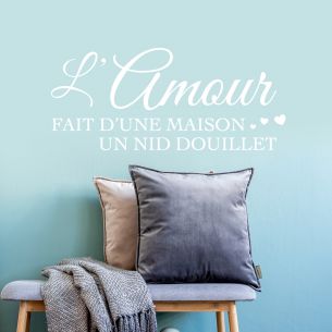 Stickers citation amour 2