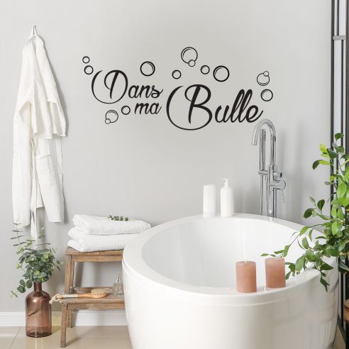 Sticker dans ma bulle - Stickers muraux décoration salle de bain