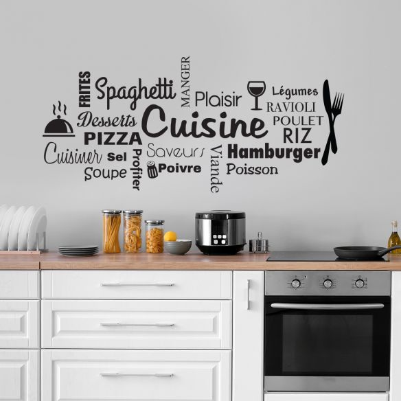 stickers pêle-mêle cuisine