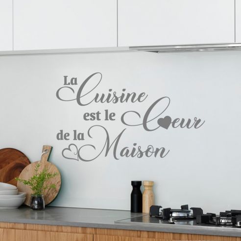 Noir Créative Stickers muraux pour Cuisine Décoration à la maison