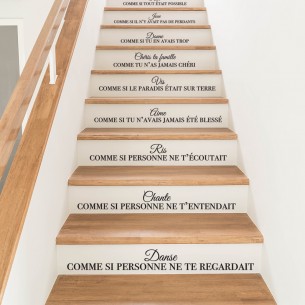 stickers citation escaliers