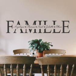 stickers famille personnalisé