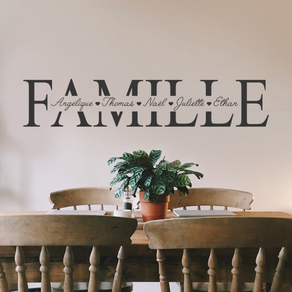 stickers famille personnalisé