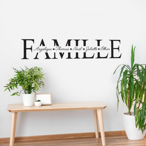 sticker mural famille