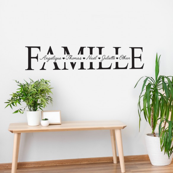 sticker mural famille
