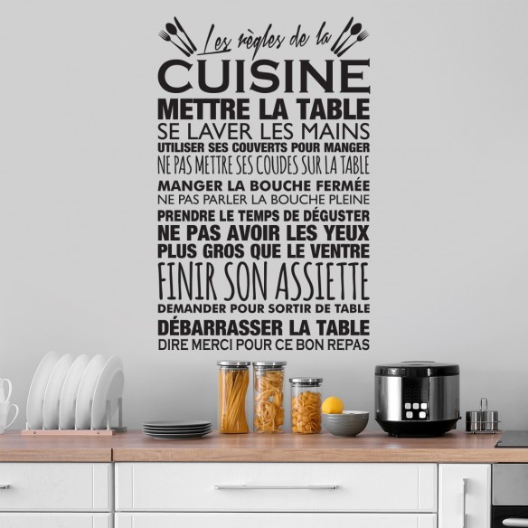 les règles de la cuisine