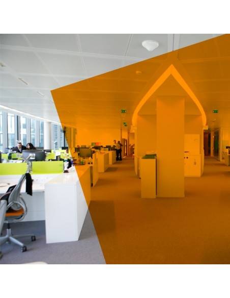 Adhésif transparent orange