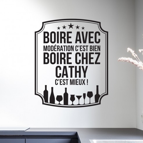 stickers boire avec modération c'est bien