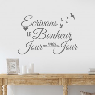 écrivons le bonheur jour après jour