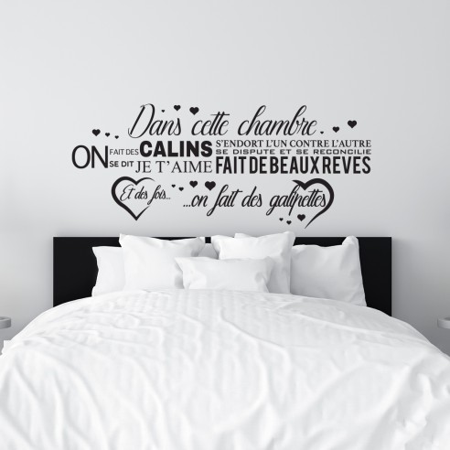 Stickers dans cette chambre