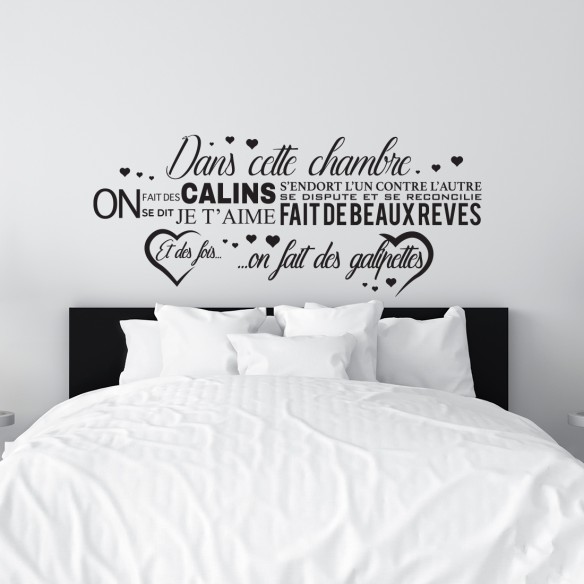 Stickers dans cette chambre