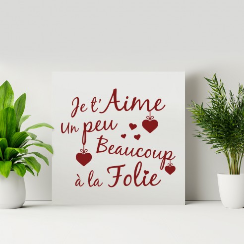 Tableau je t'aime un peu beaucoup