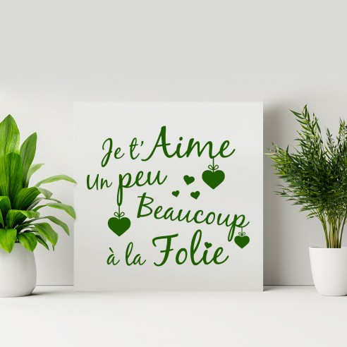 Tableau je t'aime un peu beaucoup