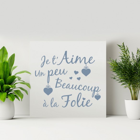 Tableau je t'aime un peu beaucoup