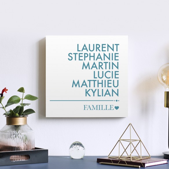 Tableau famille personnalisé