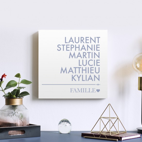 Tableau famille personnalisé