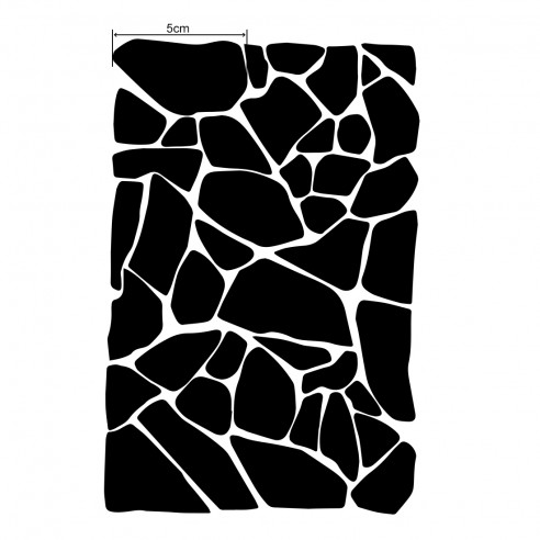 Set de 172 stickers en formes de pierres