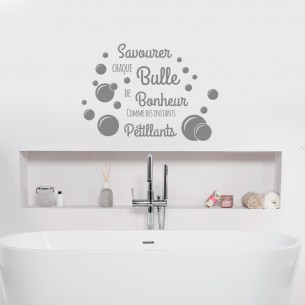Sticker savourer chaque bulle de bonheur 2