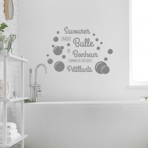 Sticker savourer chaque bulle de bonheur